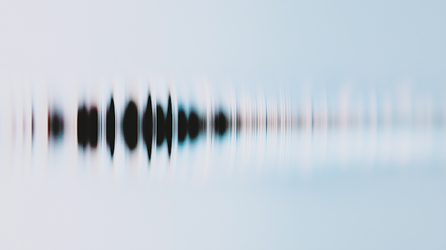 A sound wave to depict music. Listen to Lot 23 on Spotify.
