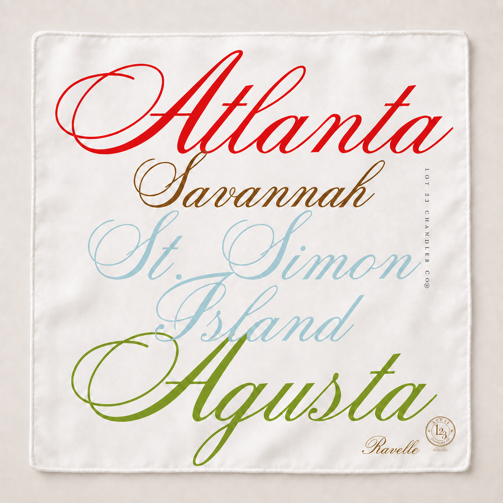 Georgia Cities Silk Scarf