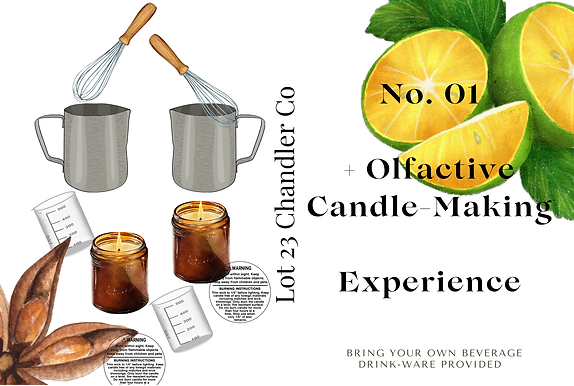 No.1 Olfactive Candle-Making Class | BYOB - Lot 23 Chandler Co.